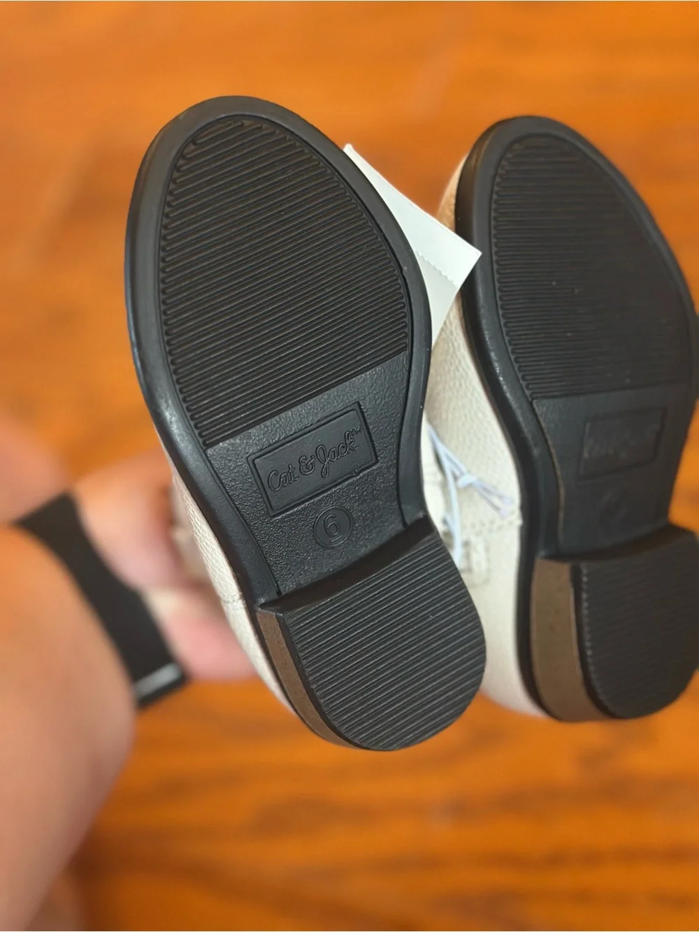 Cat & Jack White Faux Leather Toddler Western Booties